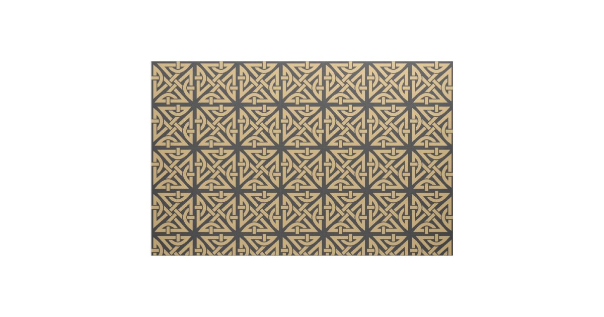 Celtic Knot Pattern Fabric | Zazzle.com