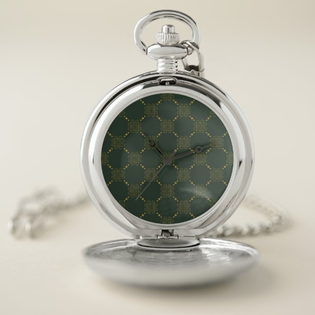 Celtic Knot Pattern Pocket Watch (Inside)