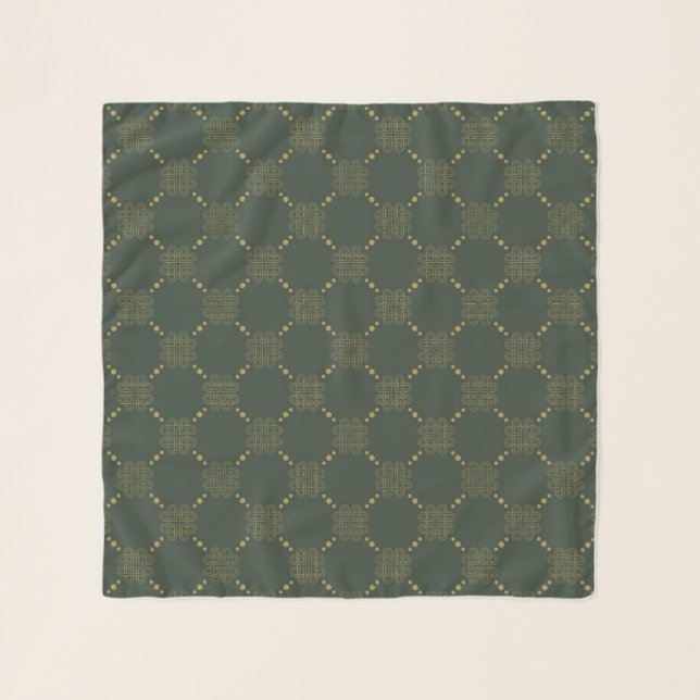 Celtic Knot Pattern Scarf (Front)