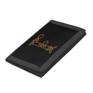 Celtic Knot Personalized Initial F Leather Wallet
