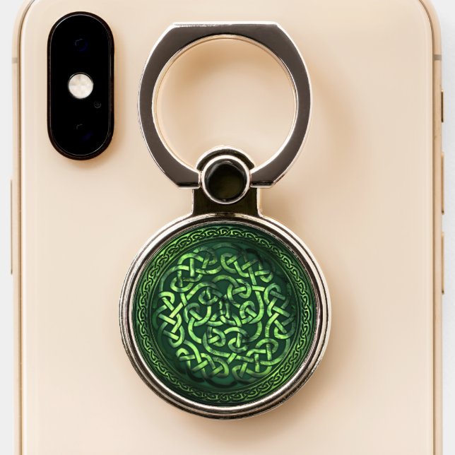 Celtic Knot Phone Ring Stand (Close Up)
