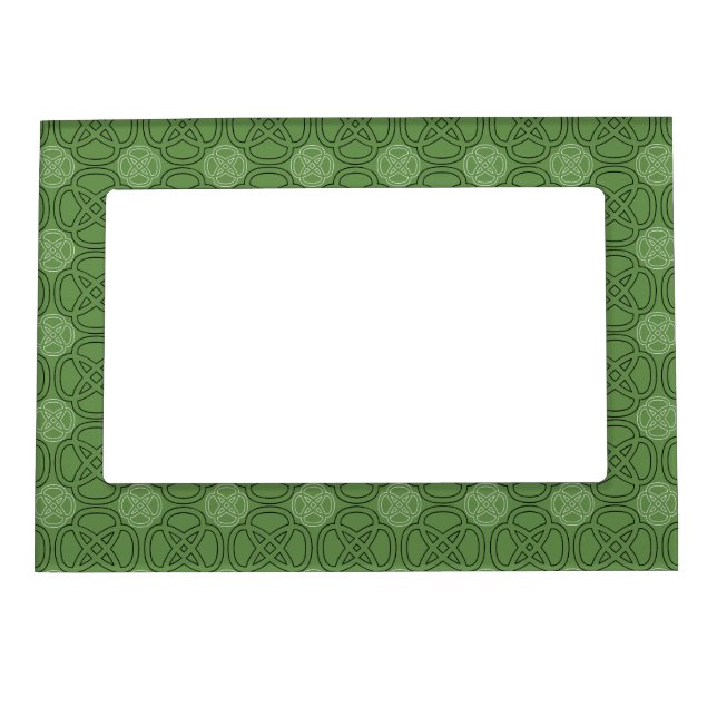 Celtic Knot Print Magnetic Picture Frame (Front)