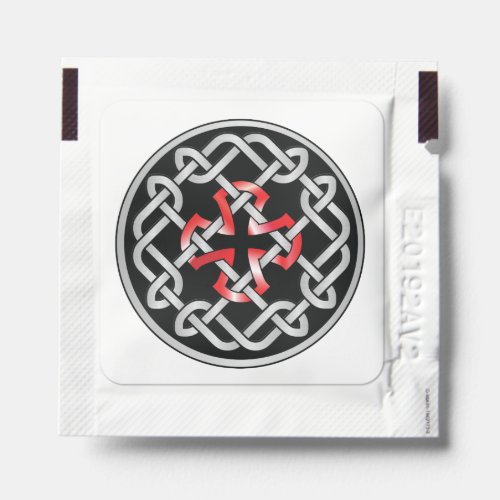 Celtic Knot Red Metallic Hand Sanitizer Packets
