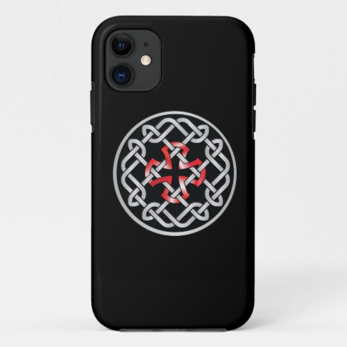 Celtic Knot Red Metallic iPhone5 Cover