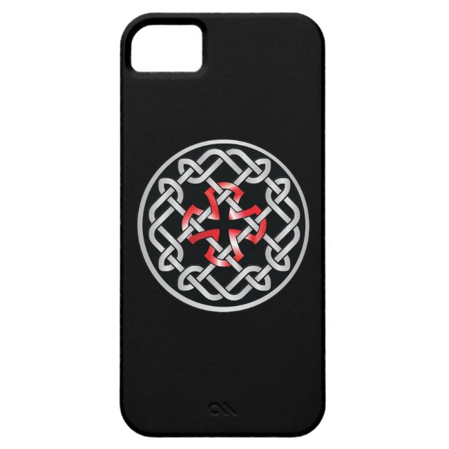 Celtic Knot Red Metallic iPhone5 Cover