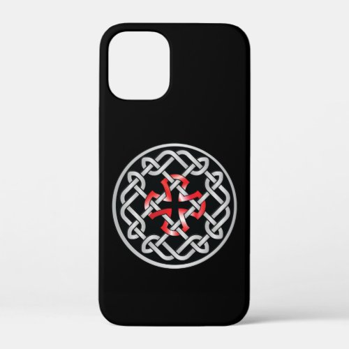 Celtic Knot Red Metallic iPhone 12 Mini Case