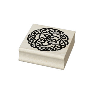 celtic knot round art stamp