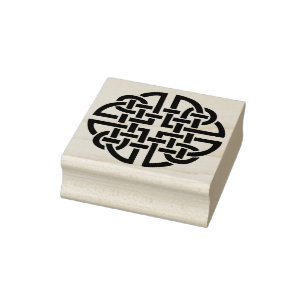 celtic knot round art stamp