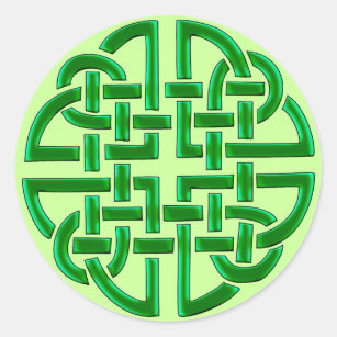 Celtic Knot (Round Stickers) Classic Round Sticker