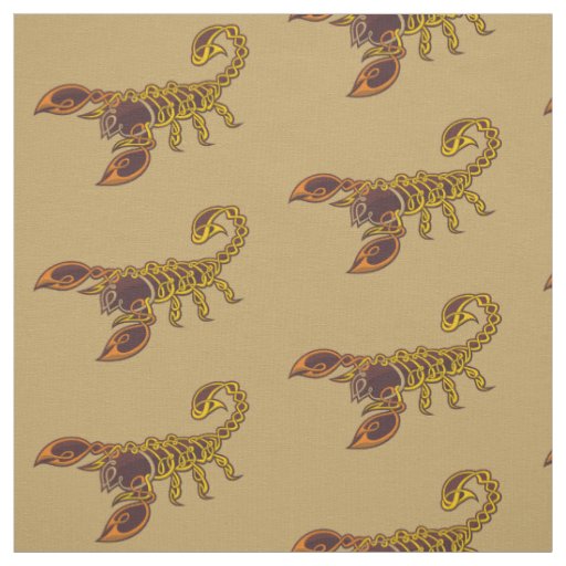Celtic Knot Scorpion Fabric