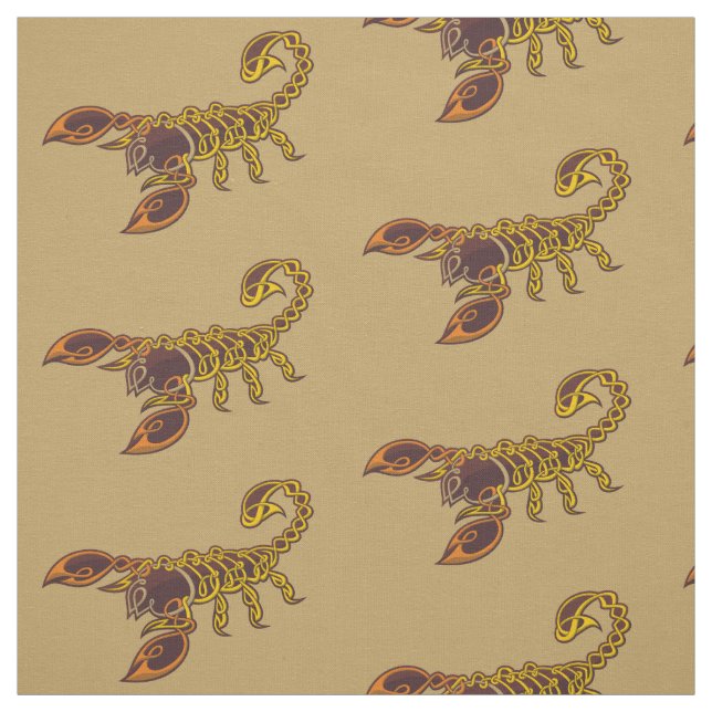 Celtic Knot Scorpion Fabric (Swatch)