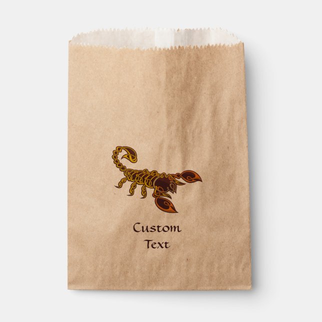 Celtic Knot Scorpion Favor Bag (Front)