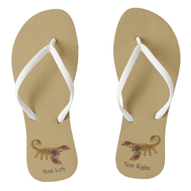Celtic Knot Scorpion Flip Flops (Footbed)