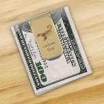 Celtic Knot Scorpion Gold Finish Money Clip<br><div class="desc">Scorpion icon. Image inspired by celtic knot design. Custom background color. Custom text.</div>