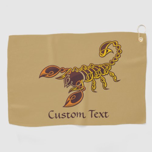 Celtic Knot Scorpion Golf Towel