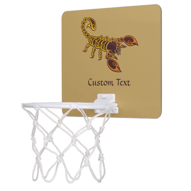 Celtic Knot Scorpion Mini Basketball Hoop (Left)
