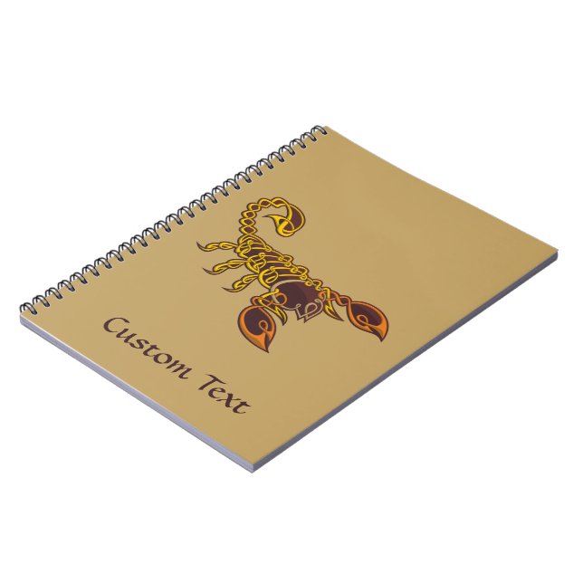 Celtic Knot Scorpion Notebook (Left Side)
