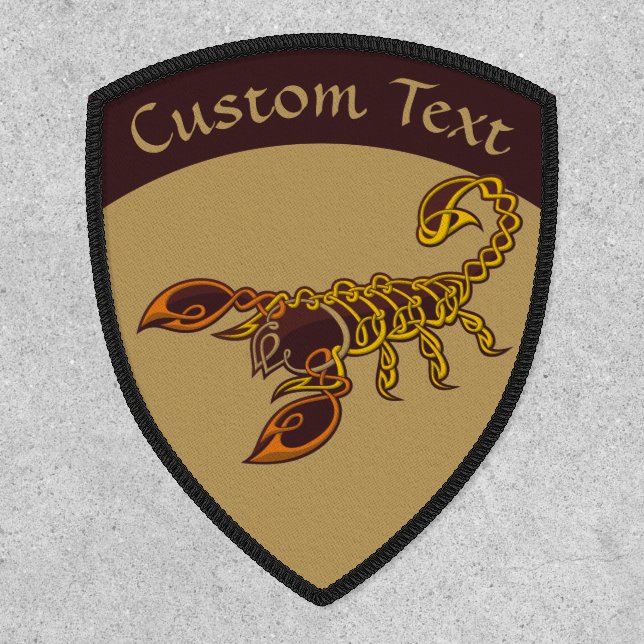 Celtic Knot Scorpion Patch (Front)