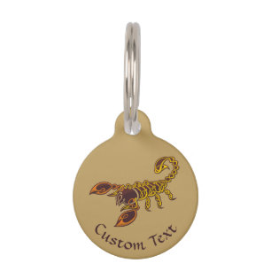 Celtic Knot Scorpion Pet ID Tag