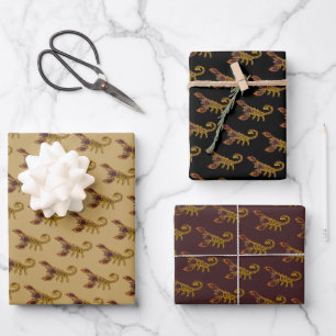 Celtic Knot Scorpion Wrapping Paper Sheets