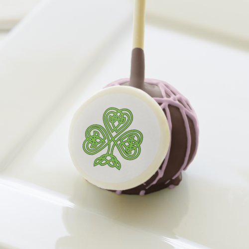 Celtic Knot Shamrock Cake Pops