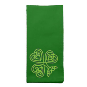 celtic knot shamrock cloth napkin