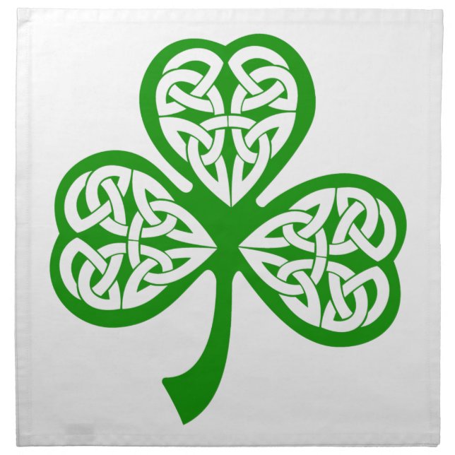 Celtic Knot Shamrock Napkin (Front)
