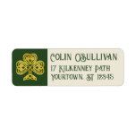 Celtic Knot Shamrock Return Address Label