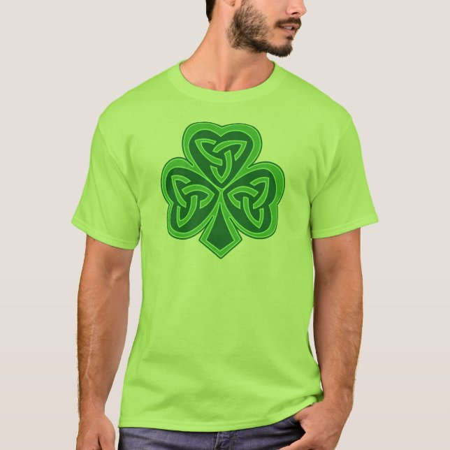 Celtic Knot Shamrock T-Shirt (Front)