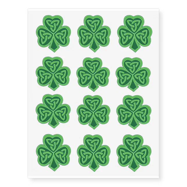 celtic knot shamrock tattoo design