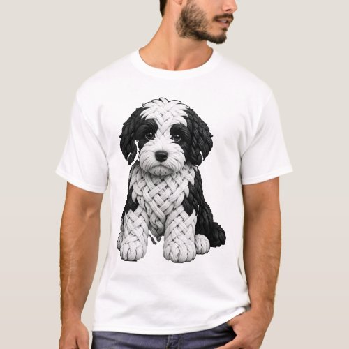 Celtic Knot Sheepadoodle Dog Art