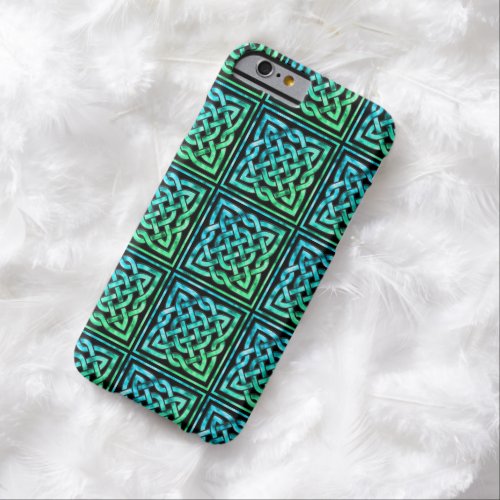 Celtic Knot _ Square Blue Green Barely There iPhone 6 Case