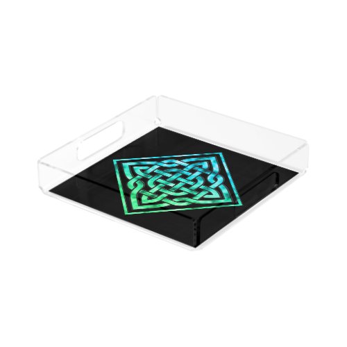 Celtic Knot Square Serving Tray _ Diamond