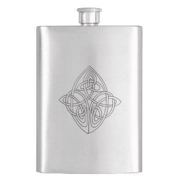 Celtic Knot - St Patric Irish Flask by justbecauseiloveyou at Zazzle