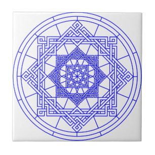 Celtic Knot Star Pattern Tile
