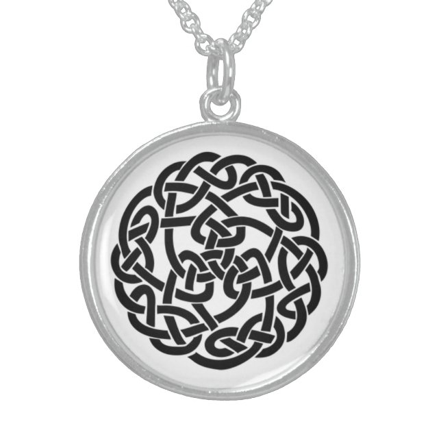 CELTIC KNOT STERLING SILVER NECKLACE (Front)