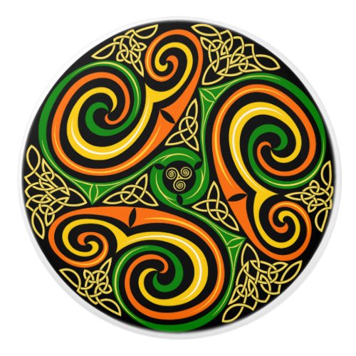 Celtic Knot Swirl Door Knob Cabinet Pull