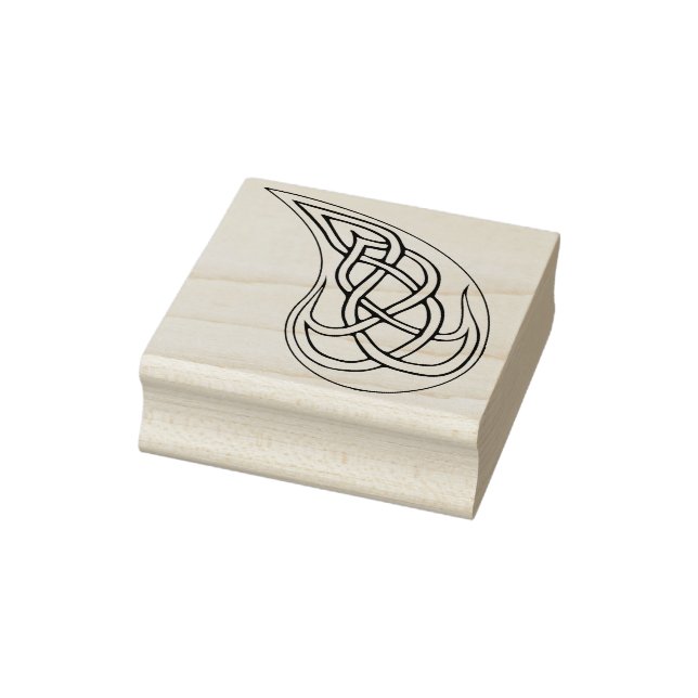 celtic knot tear drop art stamp (Stamp)