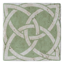 Celtic Knot Travertine Trivet
