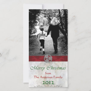 Celtic Knot Triskelion HolidayChristmas Photo Holiday Card