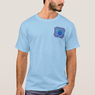 Celtic Knot Turtle (Blue) 2-Sided Shirts