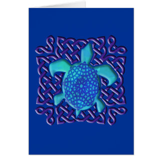 Celtic Knot Turtle (Blue) Cards