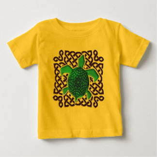 Celtic Knot Turtle (Blue) Infant T-Shirts