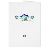 Celtic Knot Turtle (Green) Cards (Back)