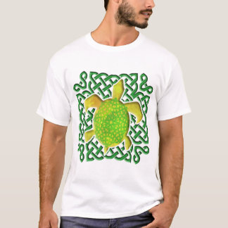 Celtic Knot Turtle - Green T-Shirt