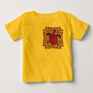Celtic Knot Turtle (Purple) 2-Sided Baby T-Shirt