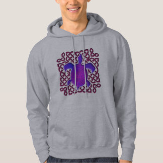 Celtic Knot Turtle (Purple) Hoodies