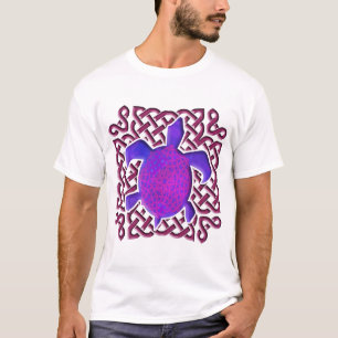 Celtic Knot Turtle (Purple) Shirts