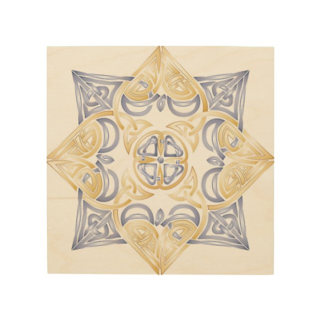 Celtic Knot Wall Hanging Wood Wall Decor (Front)