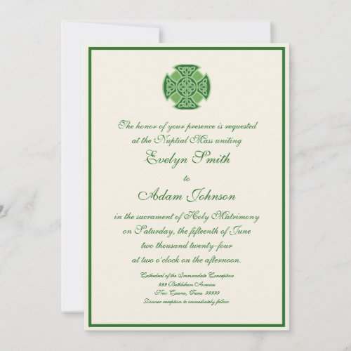 Celtic Knot Wedding Invitation